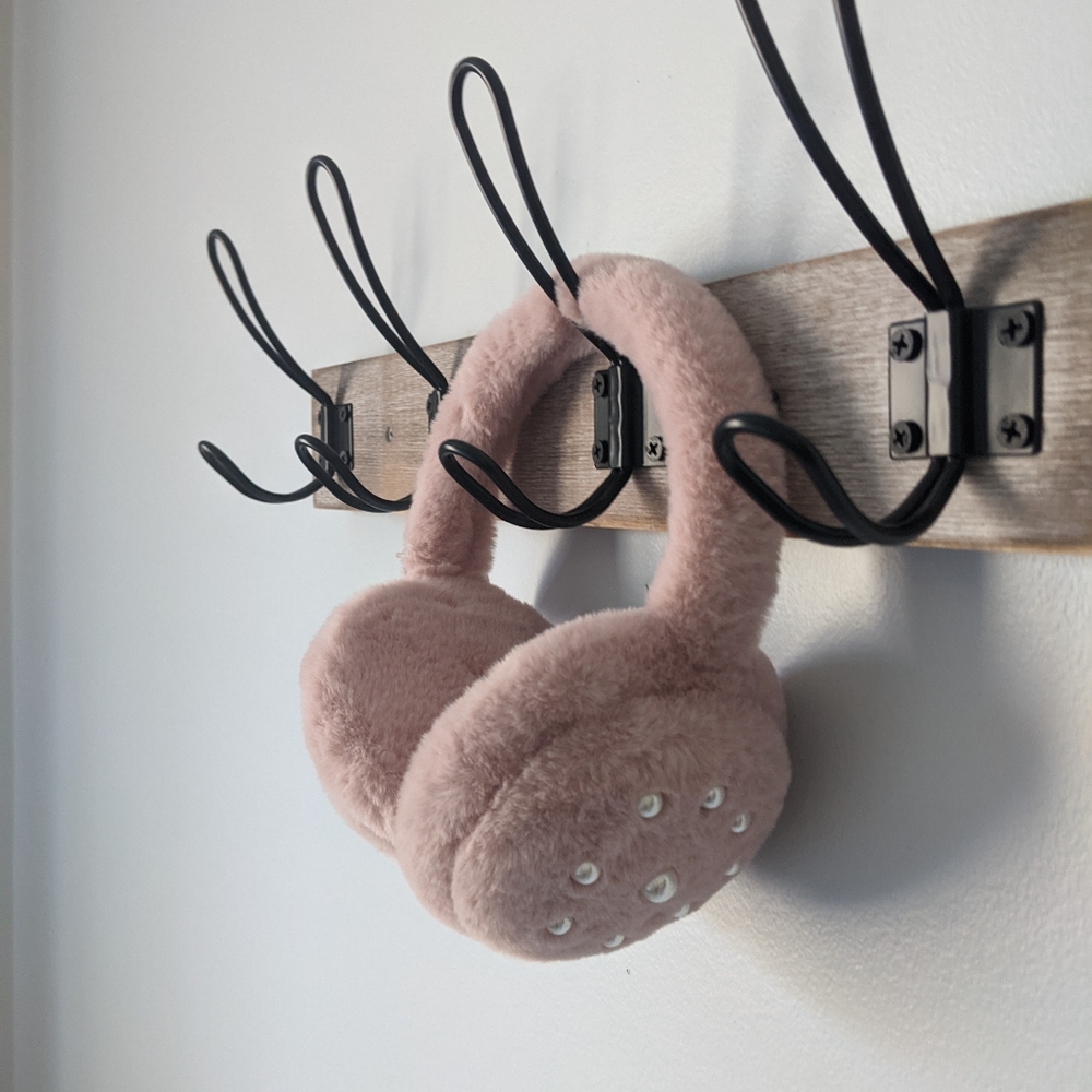 Super soft Mauve plush Ear Muffs
